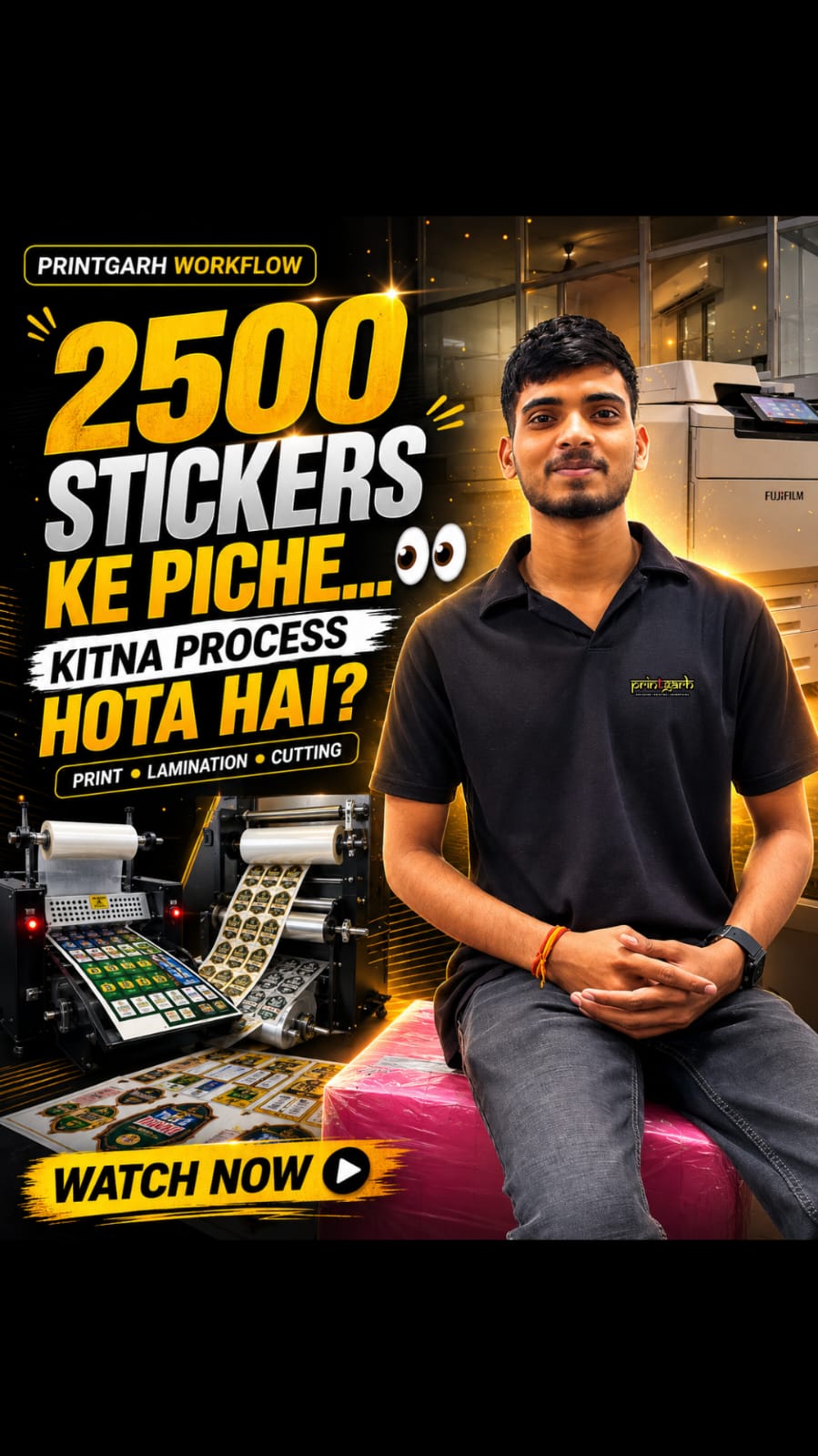 STICKER MAKING PROCESS